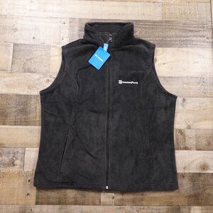 Columbia Benton Springs Fleece Vest Women's XXL Black NWT